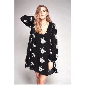 FREE PEOPLE Austin Mini Embroidered Dress